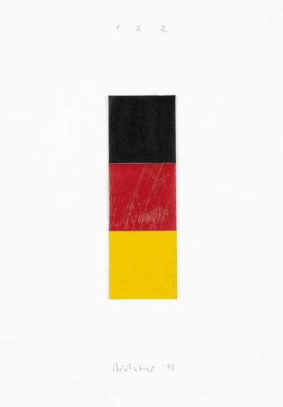 Schwarz Rot Gold I - Signed Mixed Media by Gerhard Richter 1998 - MyArtBroker
