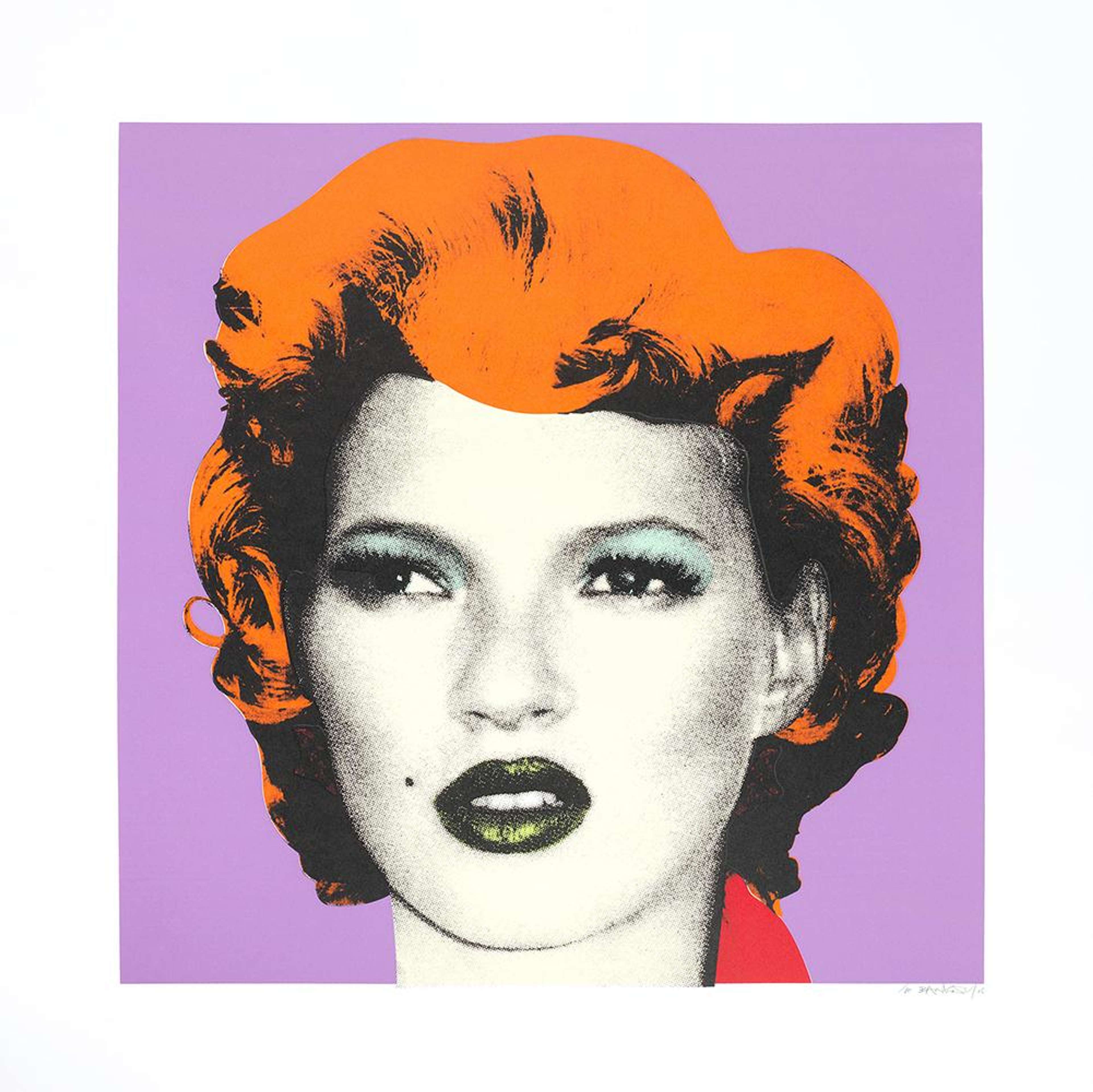 Kate Moss (purple) - Signed Print by Banksy 2005 - MyArtBroker