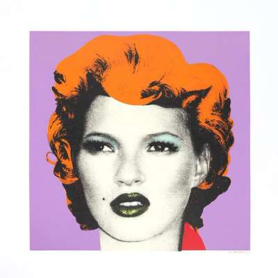 Kate Moss (purple) - Signed Print by Banksy 2005 - MyArtBroker