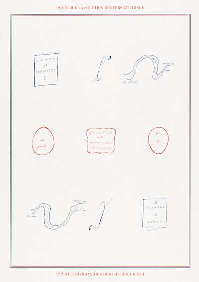 Rébus - Signed Print by Marcel Broodthaers 1973 - MyArtBroker