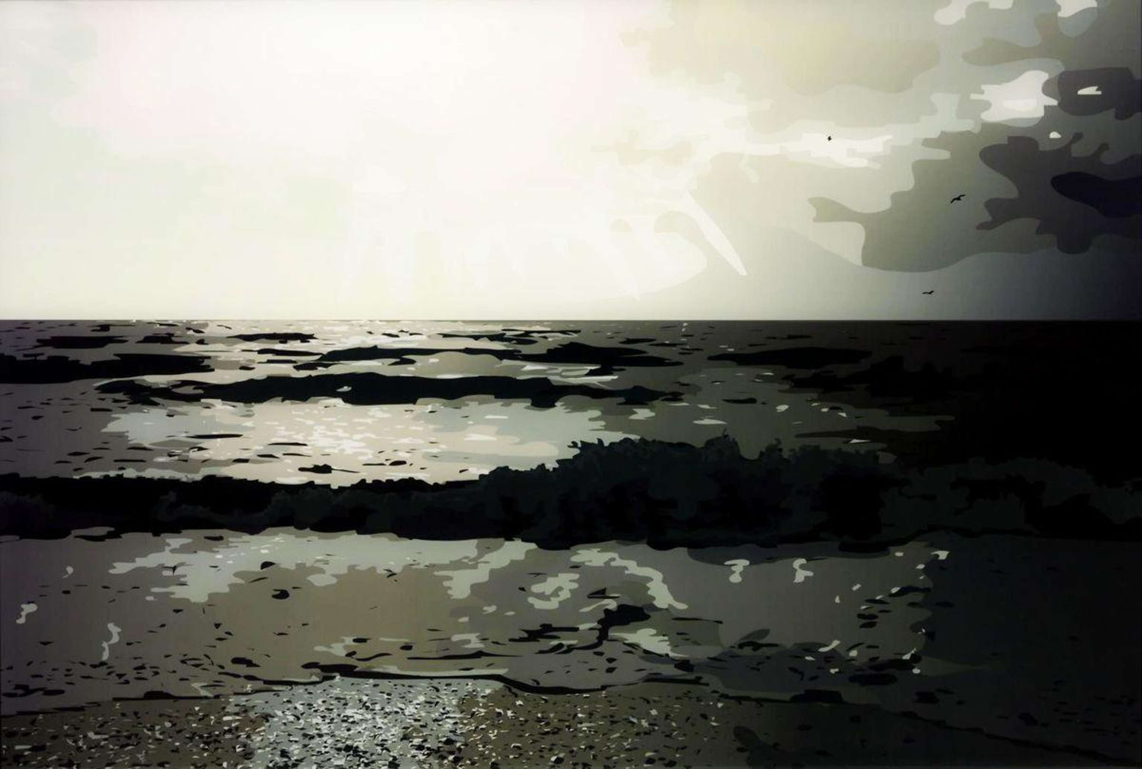 Rain Voices Surf - Signed Print by Julian Opie 2000 - MyArtBroker