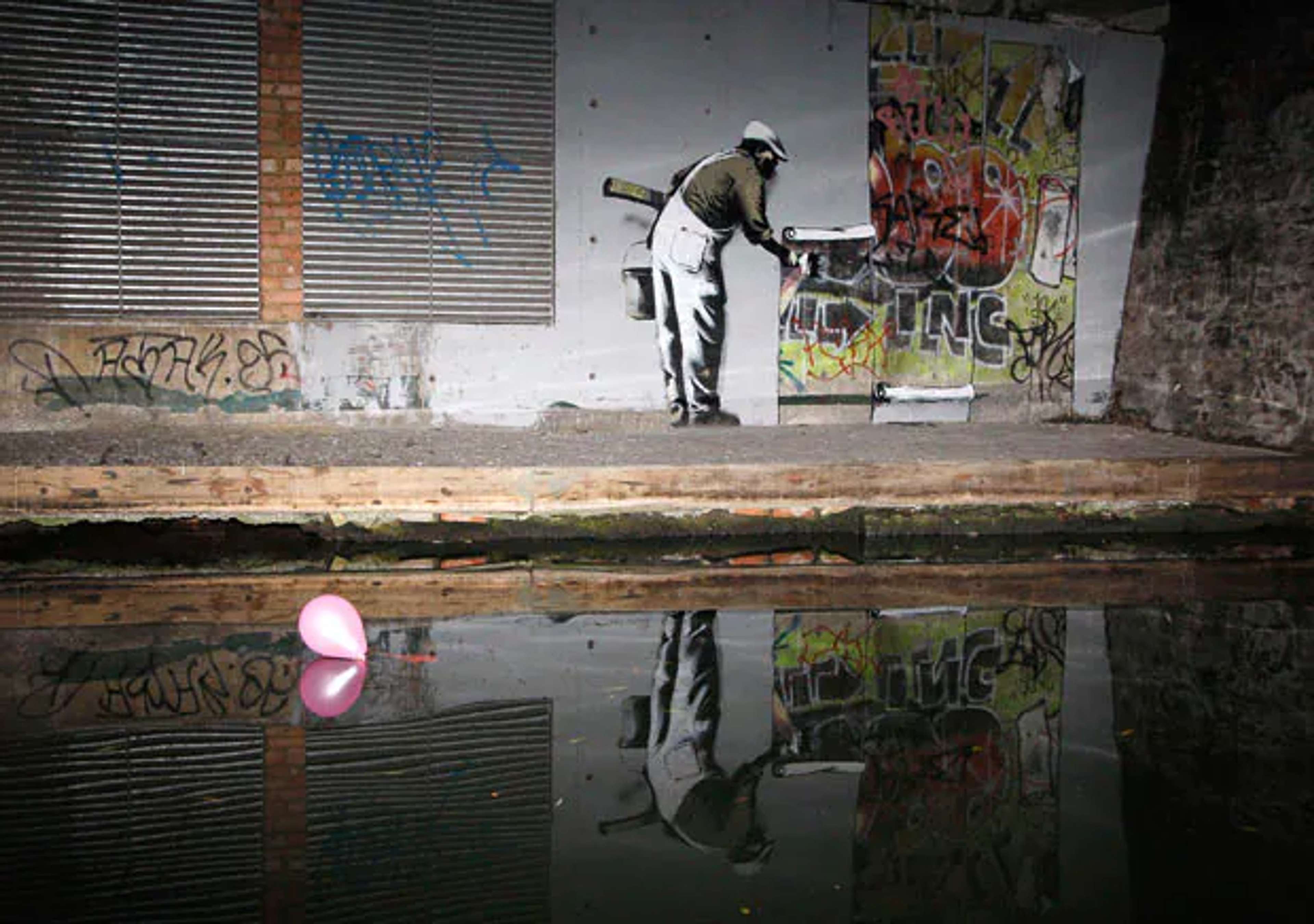 Wallpaper Hanging par Banksy, Regent's Canal - MyArtBroker
