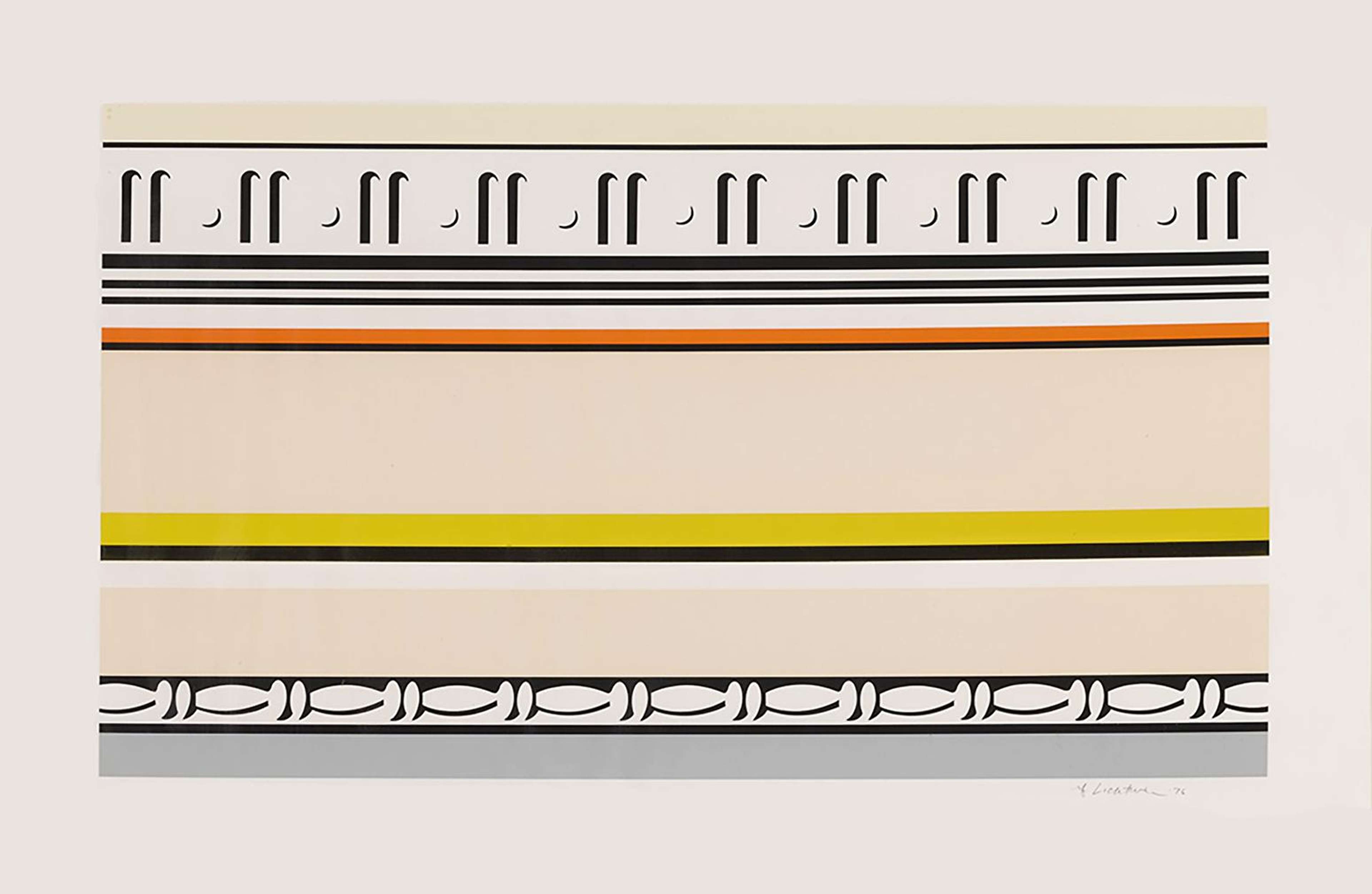 Entablature VIII - Signed Print by Roy Lichtenstein 1976 - MyArtBroker