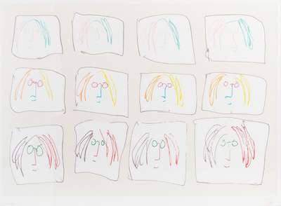 Multiple Self-Portrait - Signed Print by John Lennon 1991 - MyArtBroker