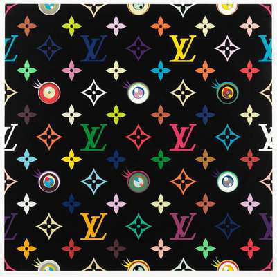 Eye Love Superflat (black) - Signed Print by Takashi Murakami 2003 - MyArtBroker