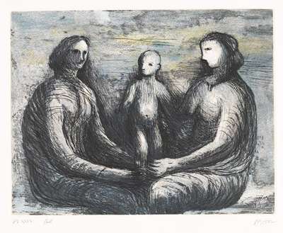 Mother And Child XXIX - Signed Print by Henry Moore 1983 - MyArtBroker