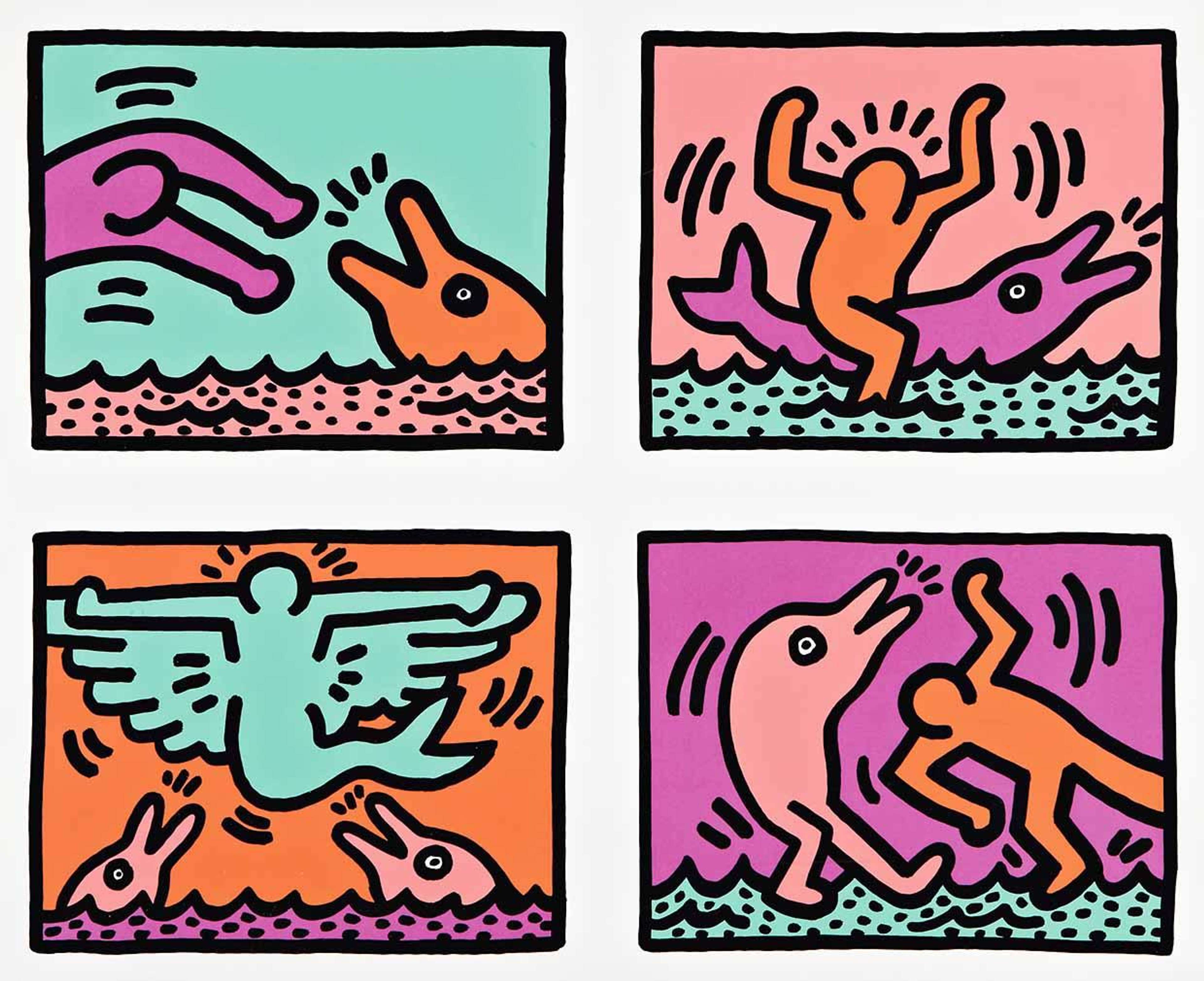 Pop Shop Quad V by Keith Haring