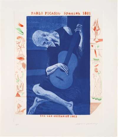 The Blue Guitar (complete portfolio) - Signed Print by David Hockney 1976 - MyArtBroker