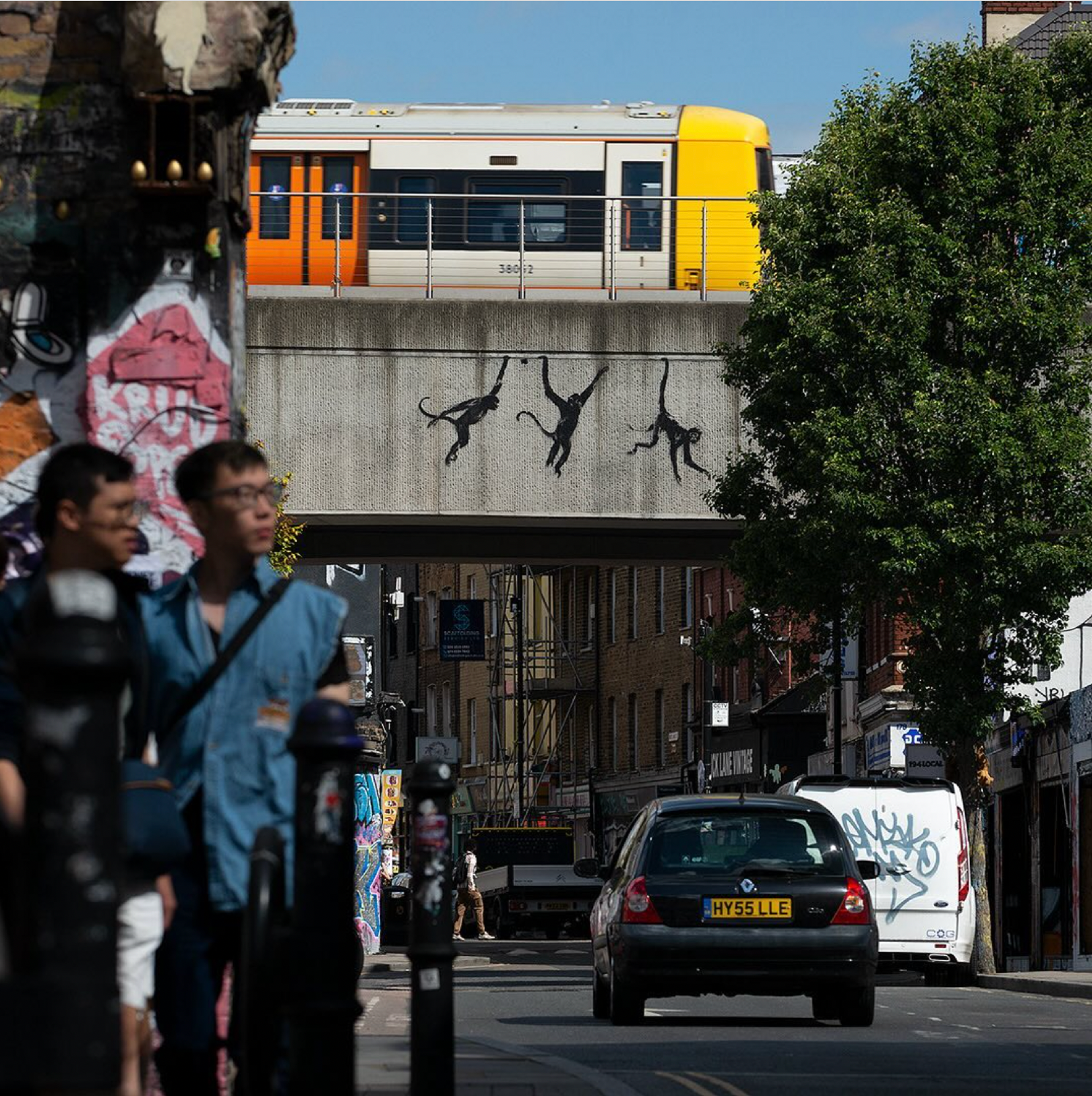 Les singes du pont de Banksy
