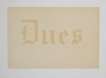 Dues - Signed Print