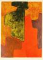 Serge Poliakoff: Composition Orange Et Verte - Signed Print