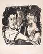 Max Beckmann: Gruppenbildnis Edenbar - Signed Print
