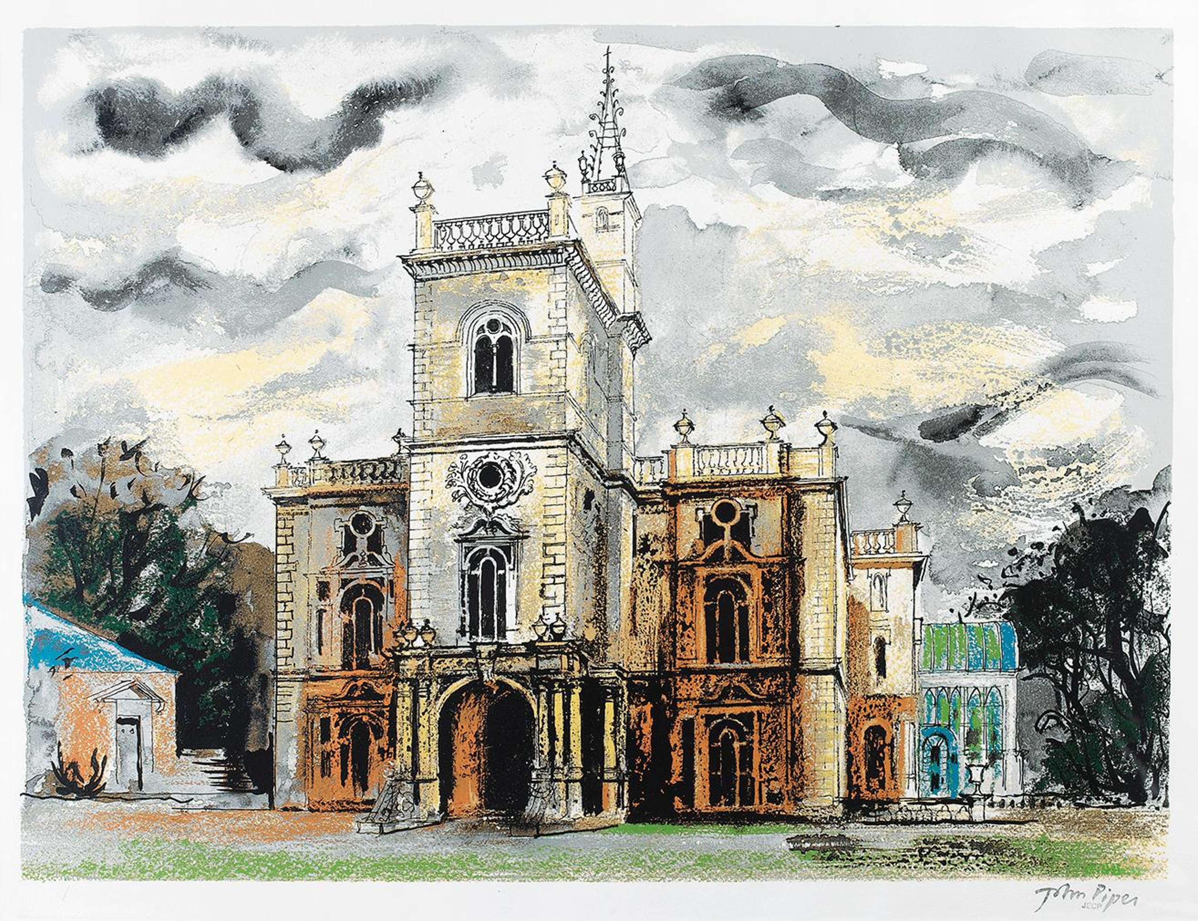 Flintham Hall - Signed Print by John Piper 1977 - MyArtBroker