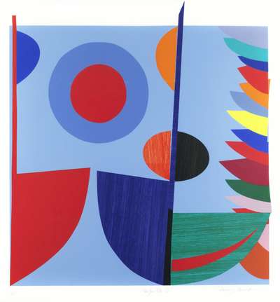 Newlyn Blue Q - Signed Print by Sir Terry Frost 1995 - MyArtBroker