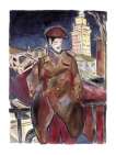 Man On A Bridge Large (2010) - Signed Print