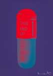 The Cure (violet, electric red, powder blue) - Signed Print