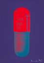 Damien Hirst: The Cure (violet, electric red, powder blue) - Signed Print