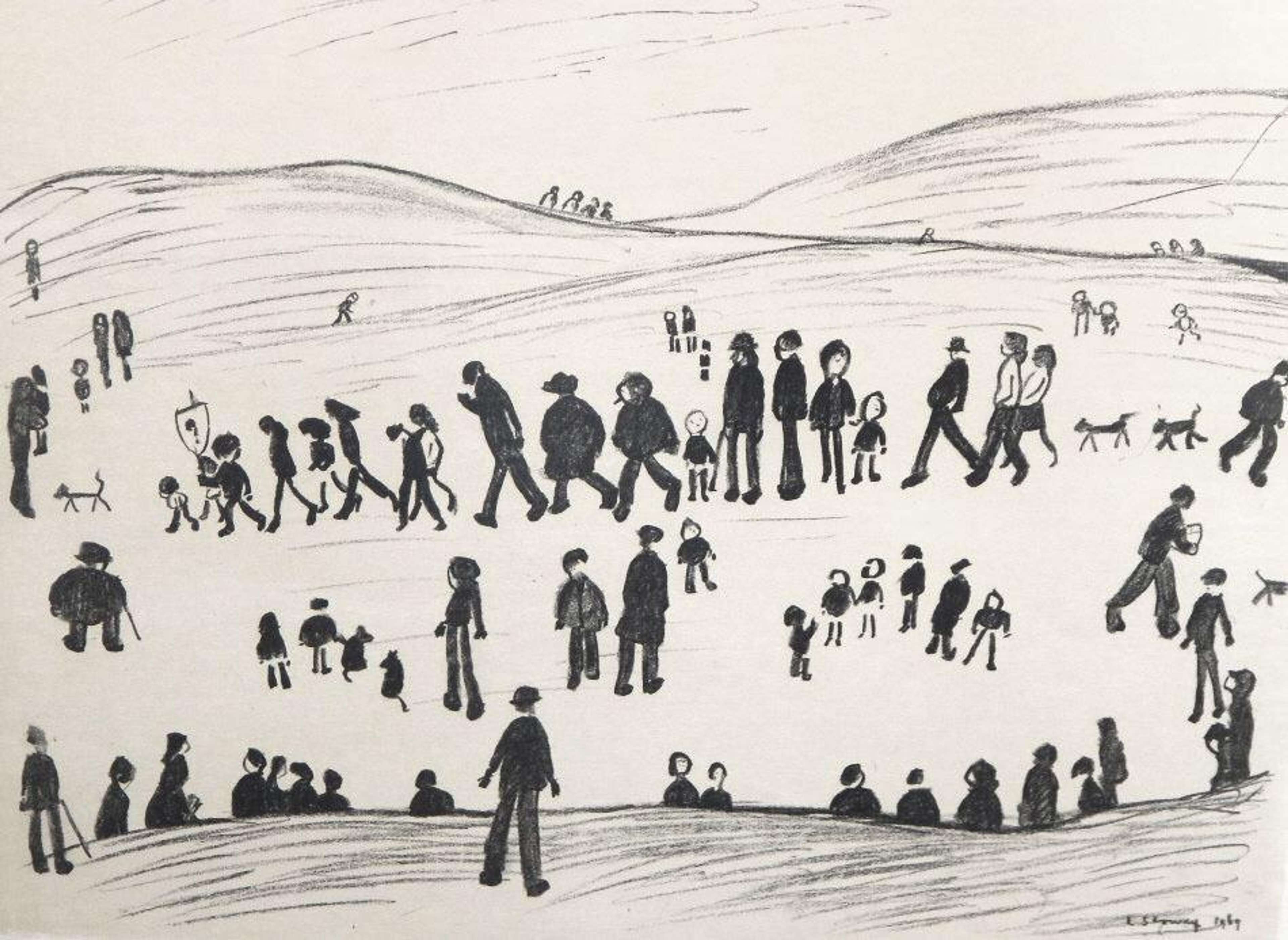 Sunday Afternoon de L S Lowry - MyArtBroker