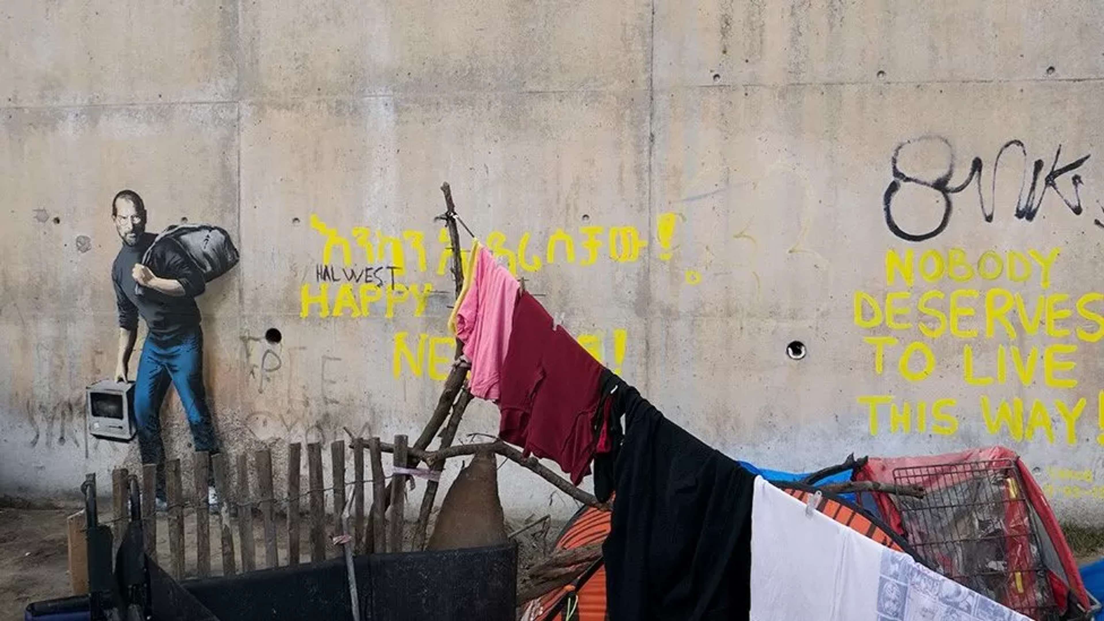 Son Of A Migrant From Syria par Banksy, Calais - MyArtBroker