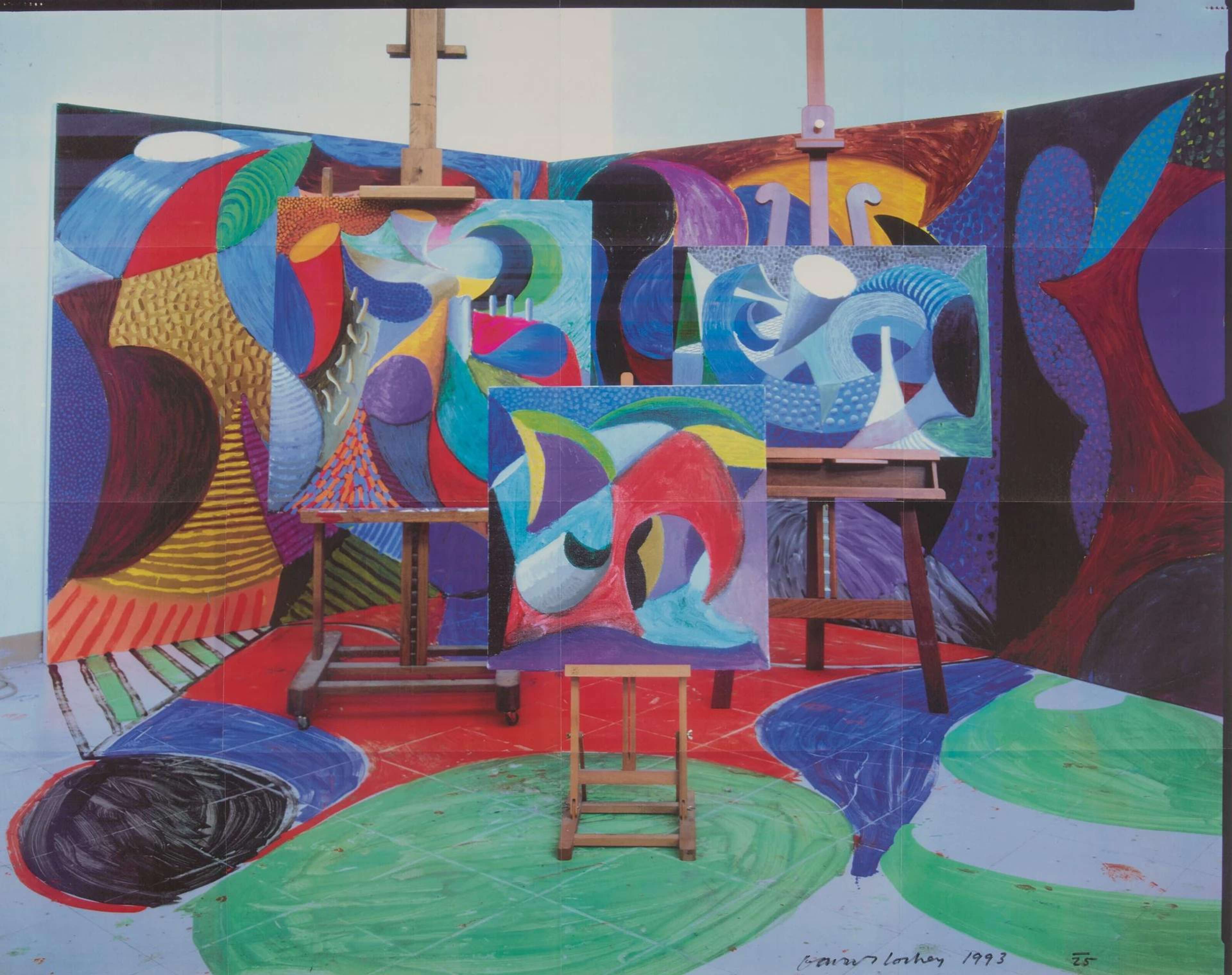 Painted Environment II - Signed Print by David Hockney 1994 - MyArtBroker