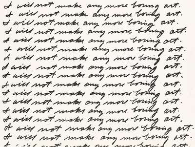 I Will Not Make Any More Boring Art - Signed Print by John Baldessari 1971 - MyArtBroker