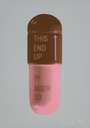 Damien Hirst: The Cure (frigate, chocolate, rose pink) - Signed Print