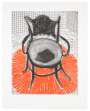 David Hockney: Chair With Book On Red Carpet - Signed Print