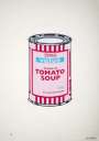 Banksy: Soup Can (pink, cherry and blue) - Signed Print
