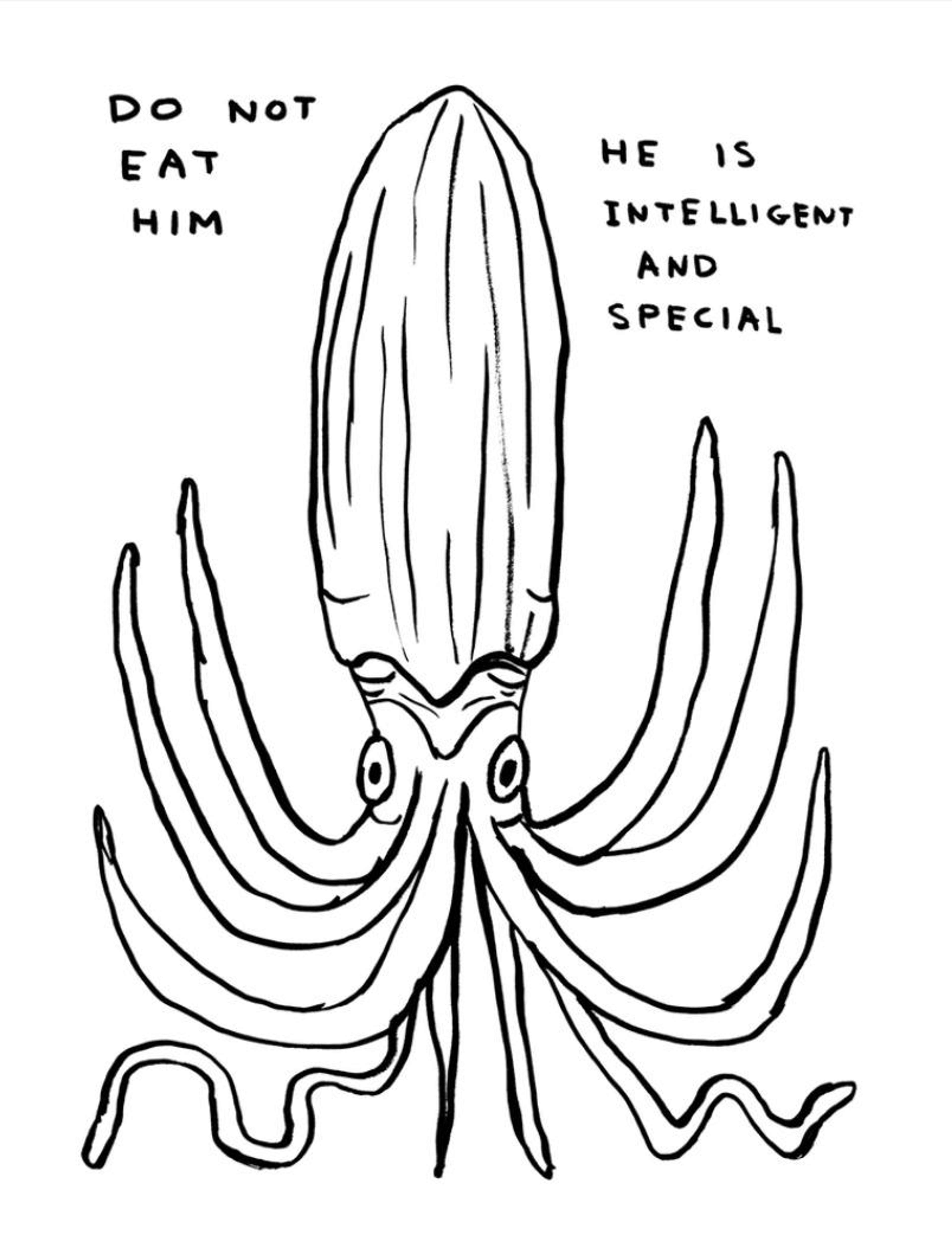 Do Not Eat Him - Unsigned Print by David Shrigley 2022 - MyArtBroker