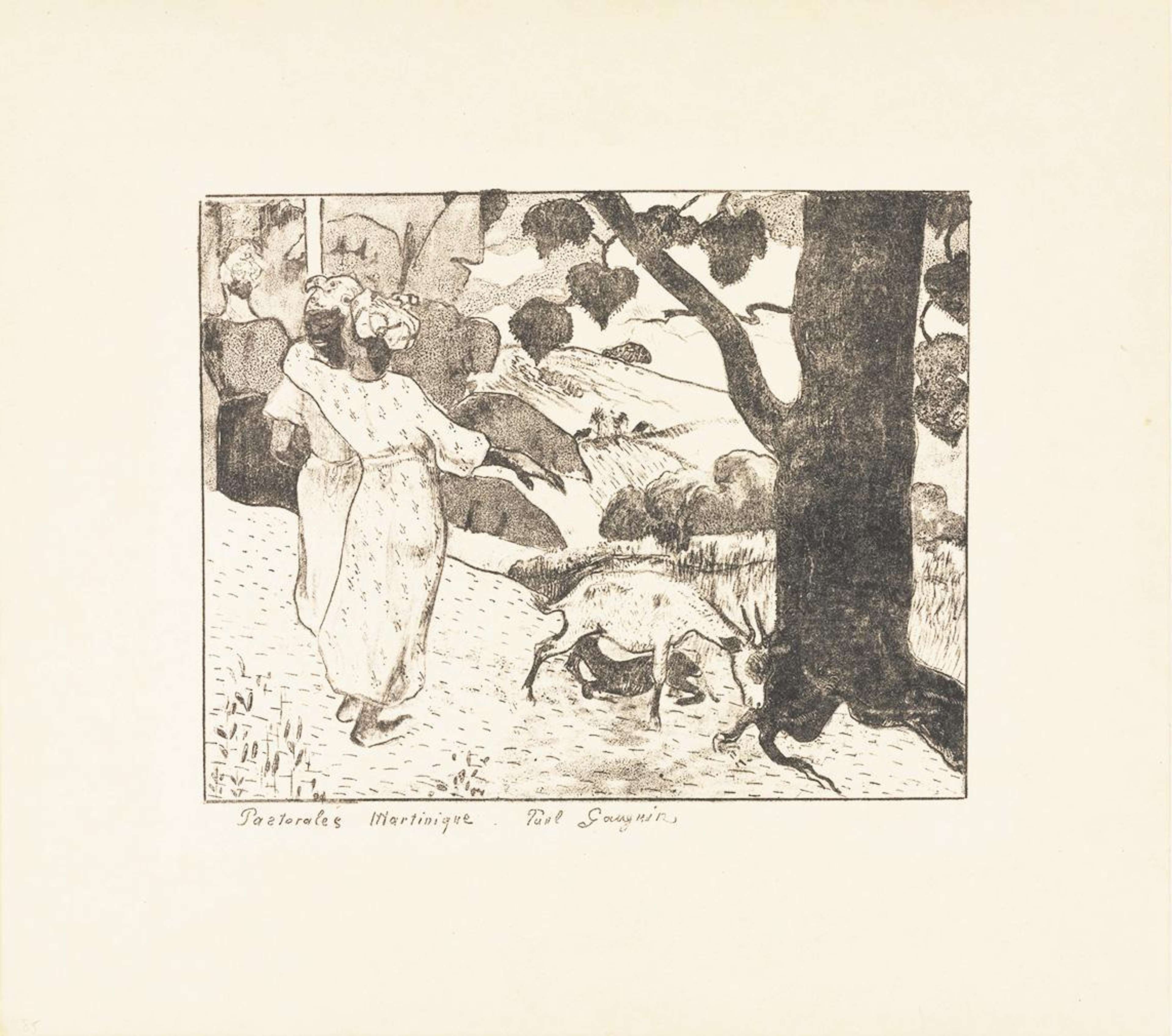 Pastorales Martinique - Signed Print by Paul Gauguin 1889 - MyArtBroker