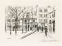 Maurice Utrillo: La Place Du Tertre, Montmarte - Signed Print