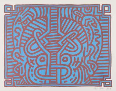 Chocolate Buddha 1 - Signed Print by Keith Haring 1989 - MyArtBroker