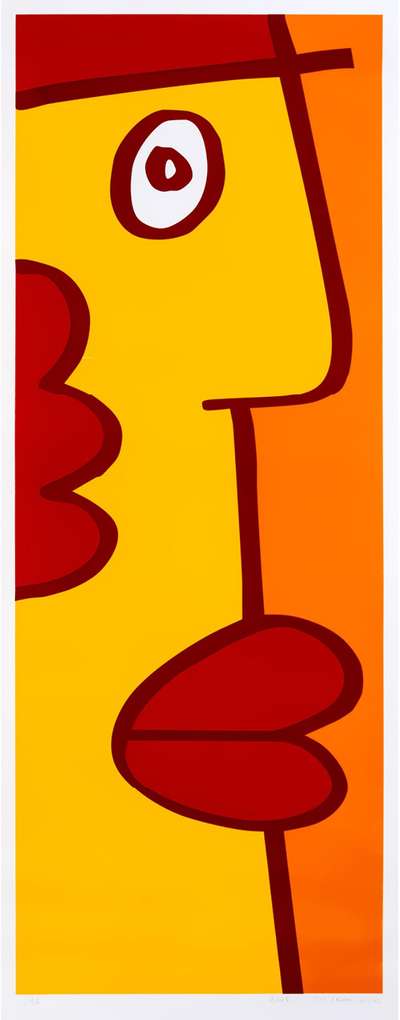 I Am Looking In The Same Direction As You - Signed Print by Thierry Noir 2005 - MyArtBroker