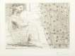Minotaure Endormi Contemple Par Une Femme (La Suite Vollard) - Signed Print