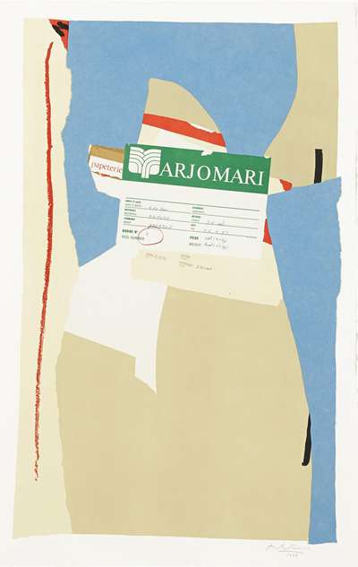 America - La France Variations II - Signed Print by Robert Motherwell 1984 - MyArtBroker