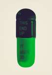 The Cure (cream, aubergine, pea green) - Signed Print