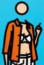 Julian Opie: Ruth With Cigarette 1 - Signed Print