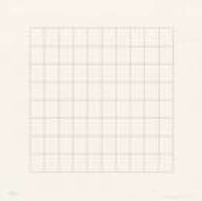 On A Clear Day 1 - Signed Print by Agnes Martin 1973 - MyArtBroker