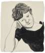 David Hockney: Byron On Hand - Signed Print
