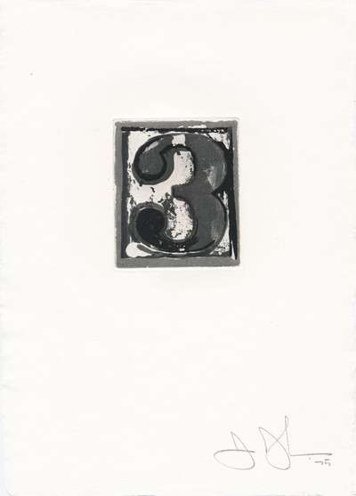 3 (ULAE 159) - Signed Print by Jasper Johns 1975 - MyArtBroker