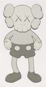 KAWS: Companion (grey) - Signed Print