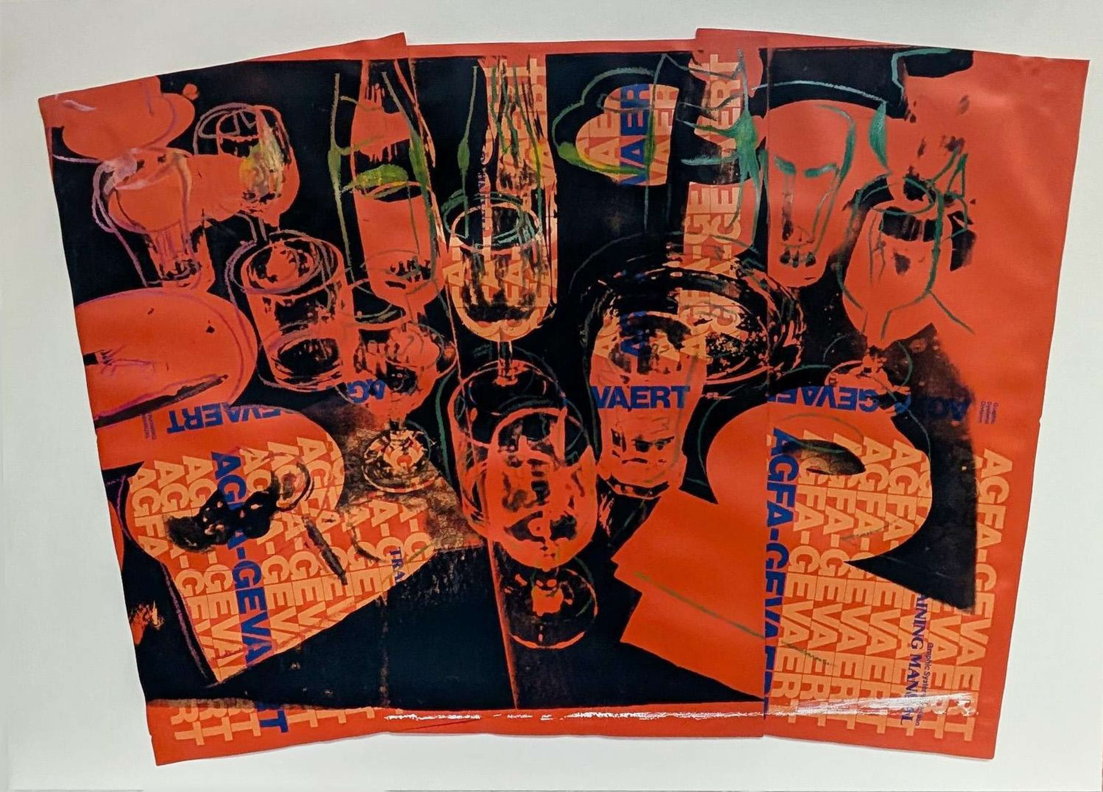 After The Party (AGFA Collage) - Signed Mixed Media by Andy Warhol 1979 - MyArtBroker