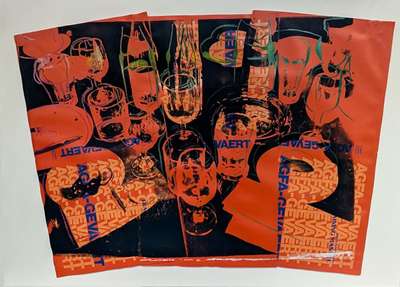 After The Party (AGFA Collage) - Signed Mixed Media by Andy Warhol 1979 - MyArtBroker