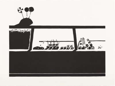 Candy Counter - Signed Print by Wayne Thiebaud 1970 - MyArtBroker