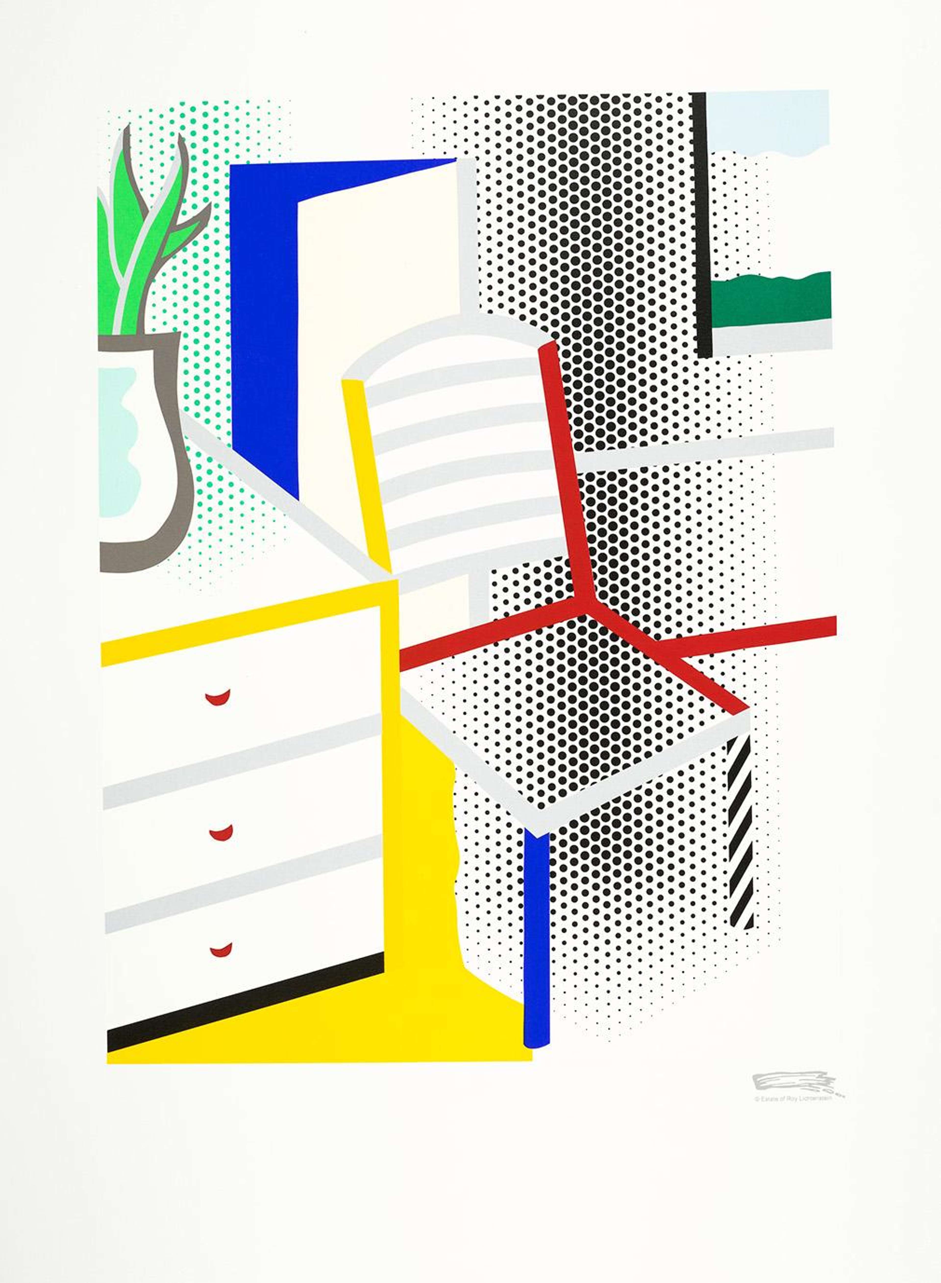 Interior With Chair by Roy Lichtenstein