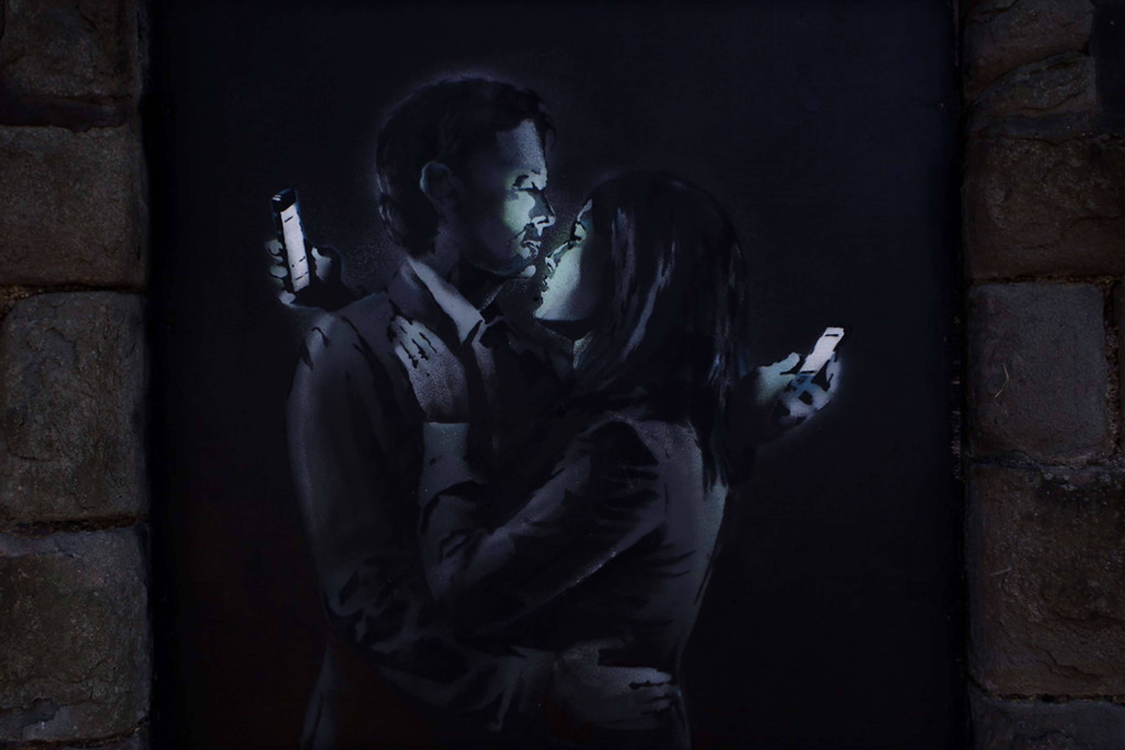 Mobile Lovers de Banksy - MyArtBroker