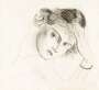 Andre Derain: Visage De Femme Vers La Gauche - Signed Print