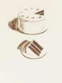 Wayne Thiebaud: Chocolate Cake - Signed Print