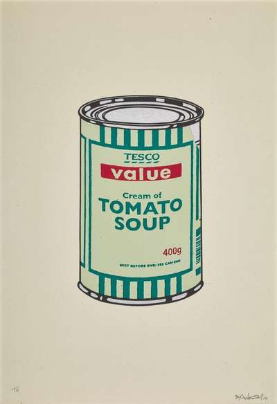 Soup Can (mint, emerald and cherry) - Signed Print by Banksy 2005 - MyArtBroker