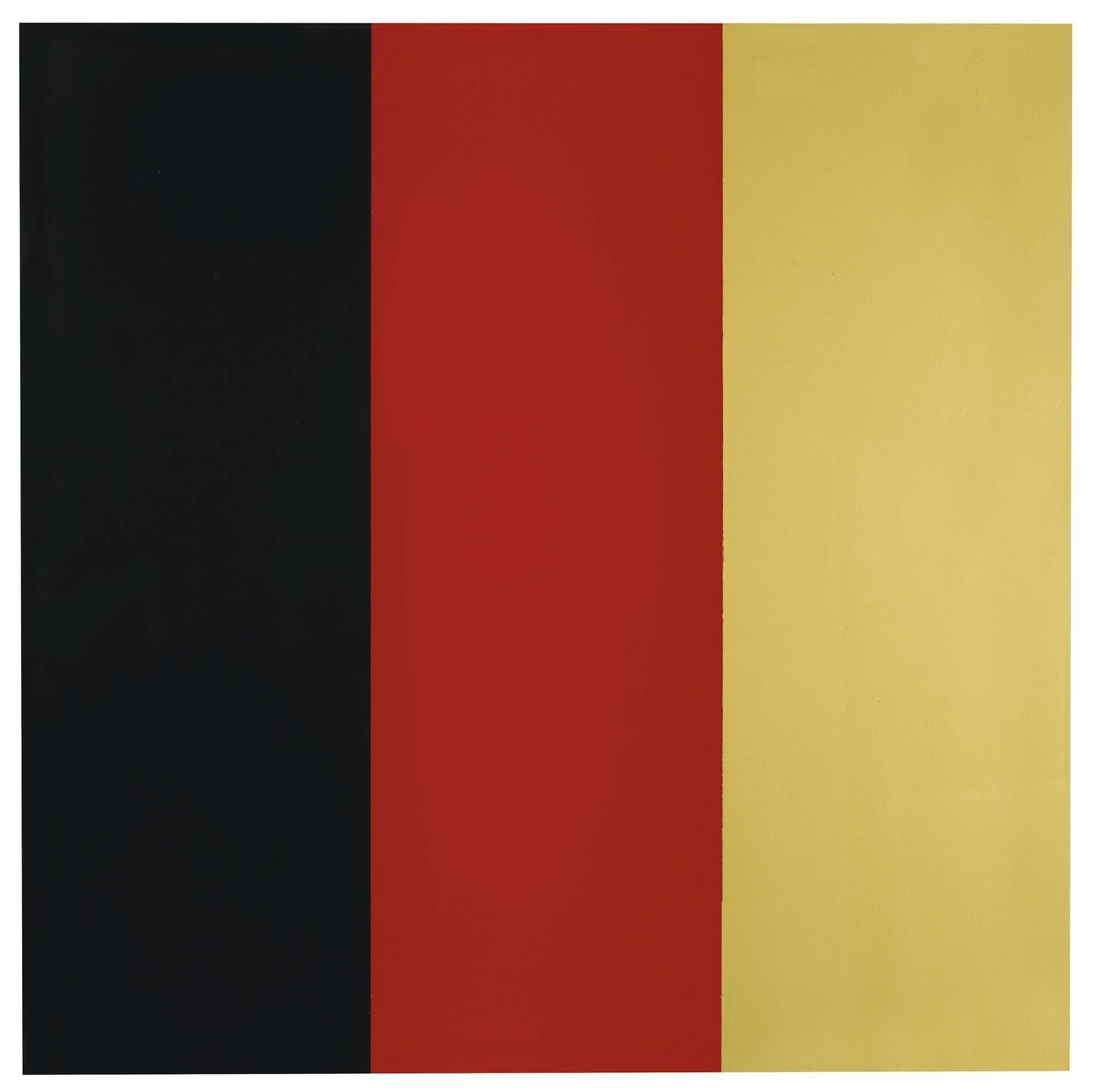 Schwarz Rot Gold III - Signed Mixed Media by Gerhard Richter 1999 - MyArtBroker